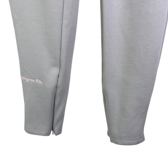 Syna World Synaworld Syna Logo Sweatpants Grey Spellout Forgive Me Gray Medium M - Picture 5 of 15